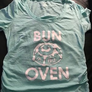 Bun in the oven maternity shirt